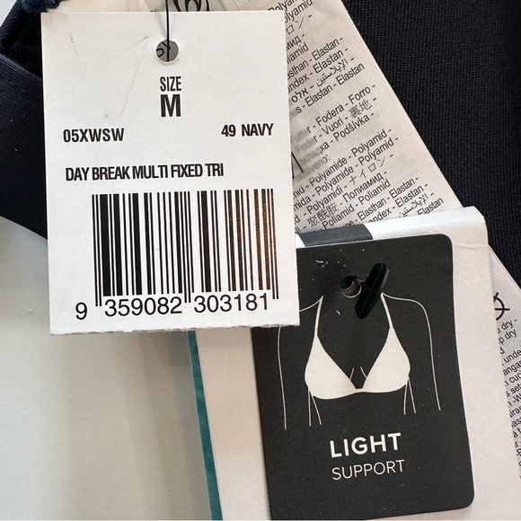 Rip Curl Day Break Multi Fixed Tri Bikini Top NWT Women’s Size Medium - Picture 7 of 8